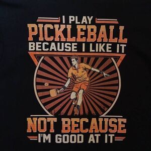 Pickleball Tshirt  Size: Large  Brand: Delta Pro Weight  100% Preshrunk Cotton
